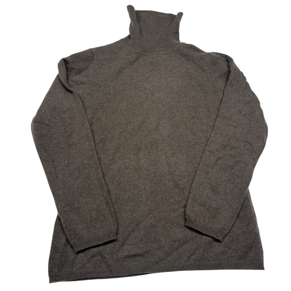 Charter Club Luxury 100% Cashmere Turtleneck Sweater Brown XLCapsule Wardrobe
